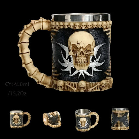 Viking Skull Tankard Mug