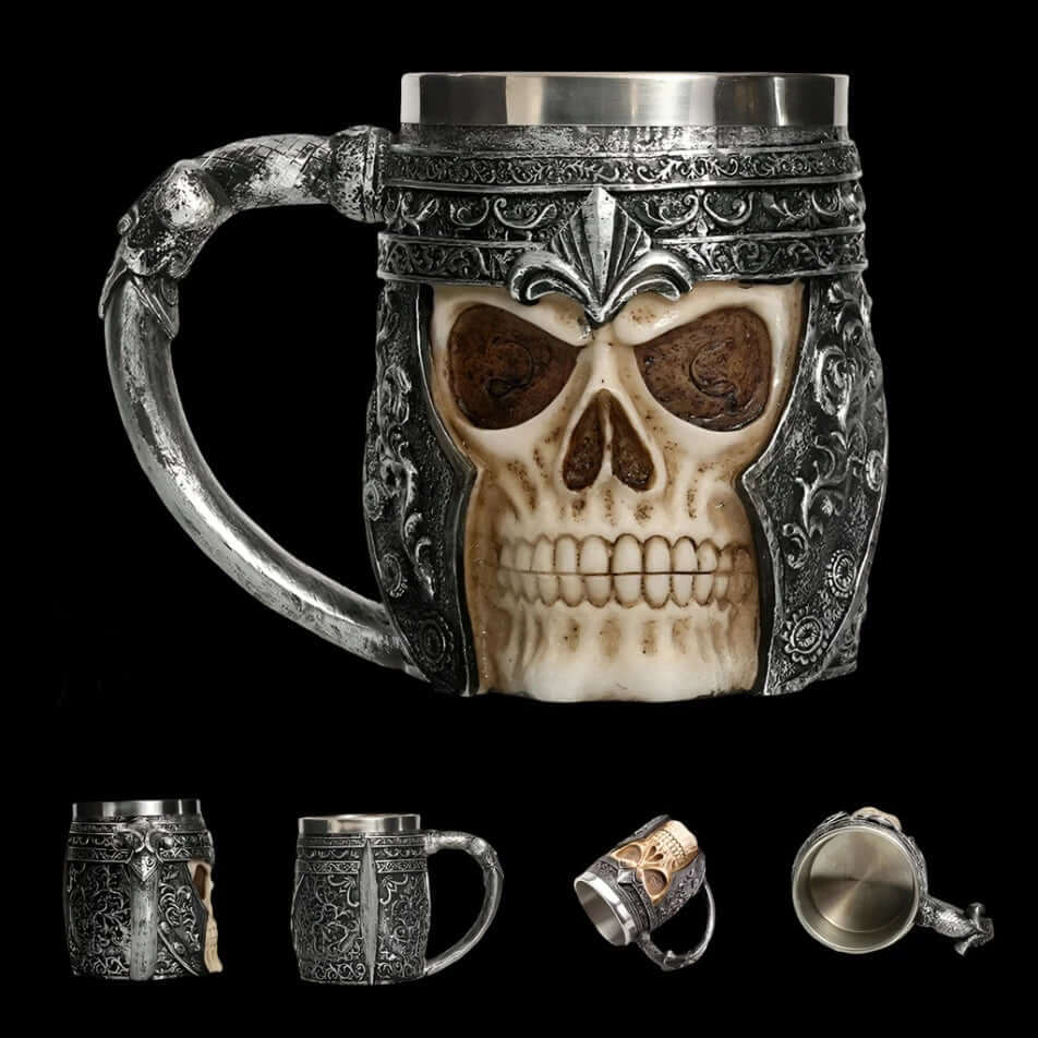 Viking Skull Tankard Mug