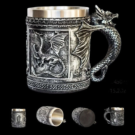 Viking Skull Tankard Mug