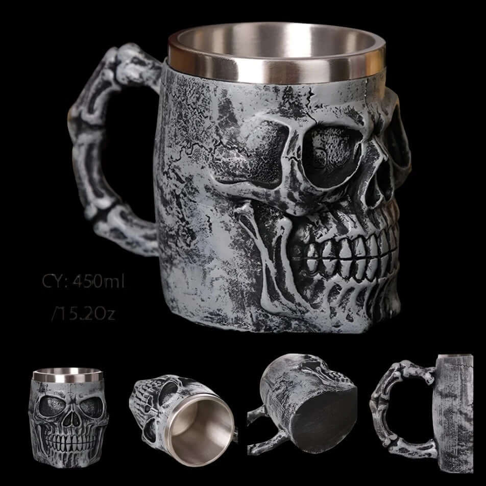 Viking Skull Tankard Mug