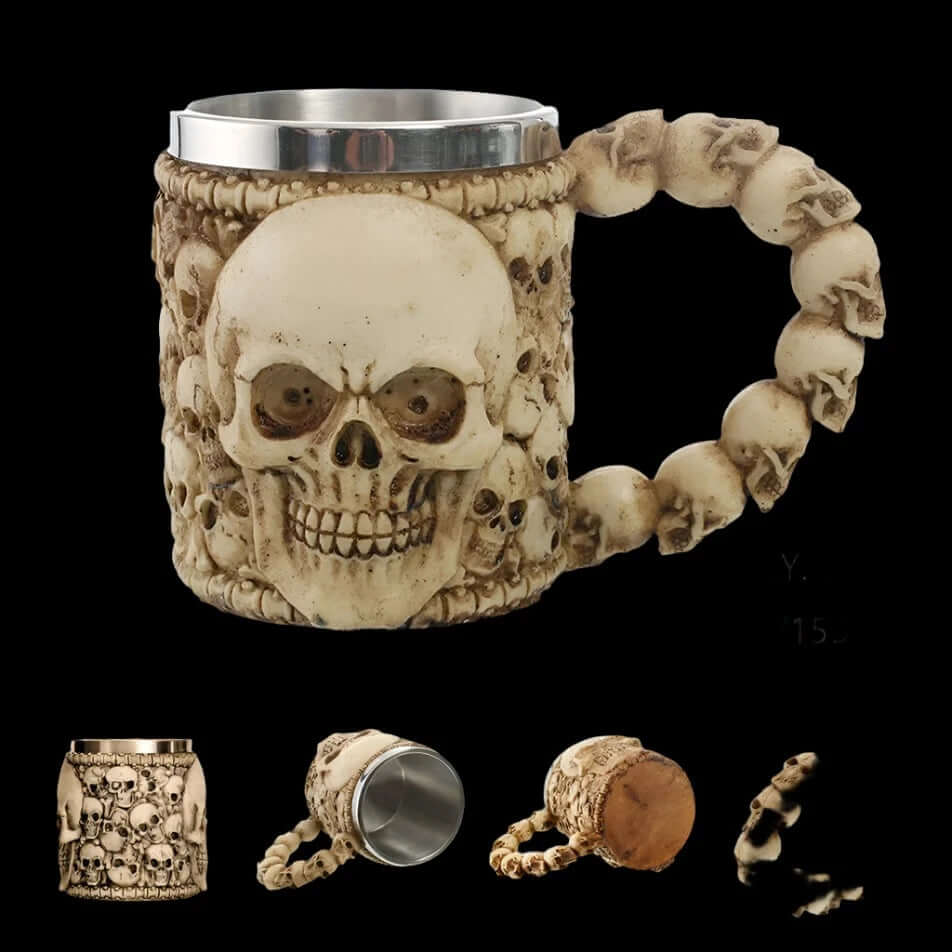 Viking Skull Tankard Mug