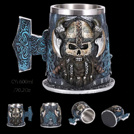 Viking Skull Tankard Mug