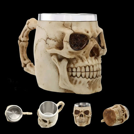 Viking Skull Tankard Mug