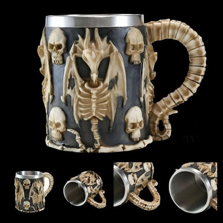 Viking Skull Tankard Mug