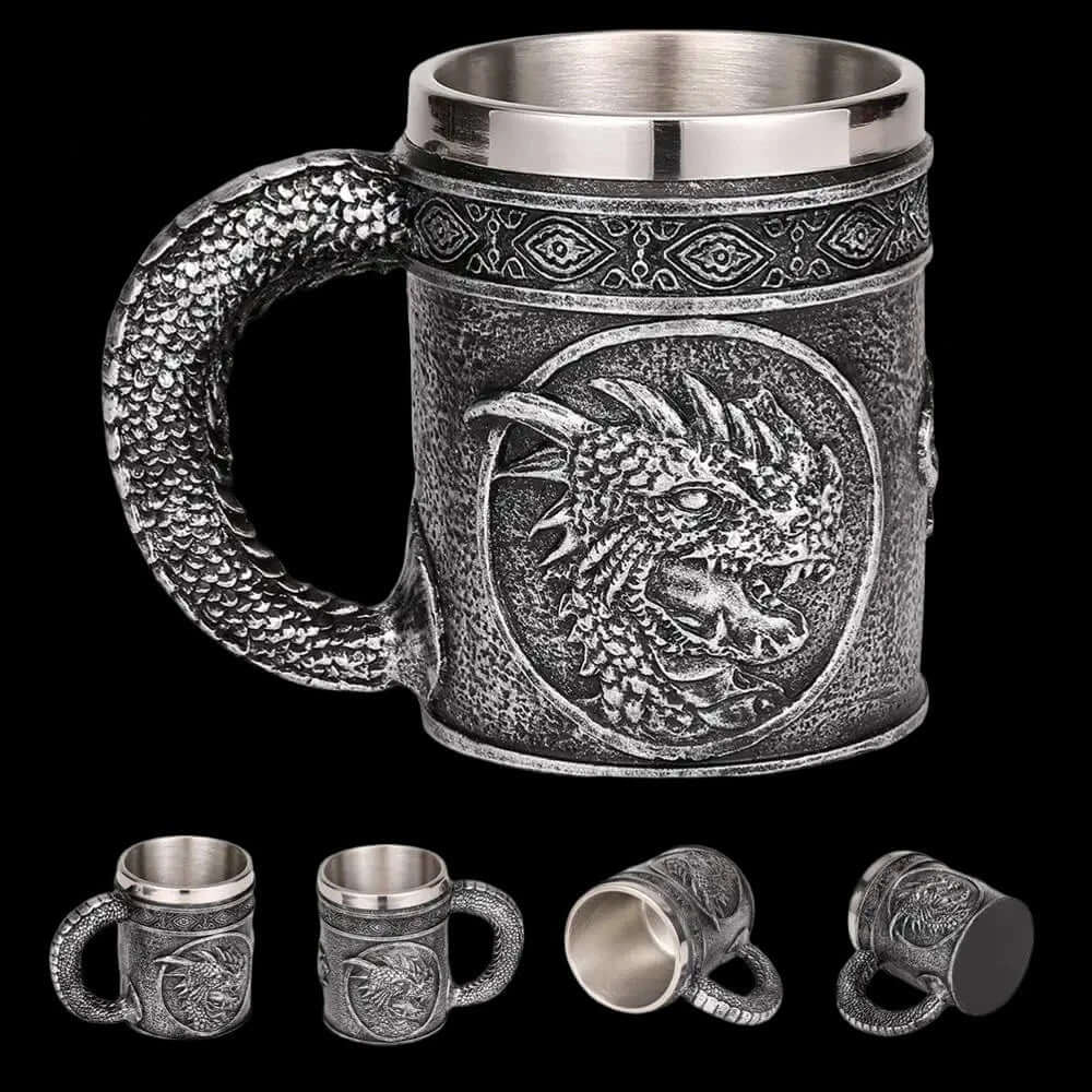 Viking Skull Tankard Mug