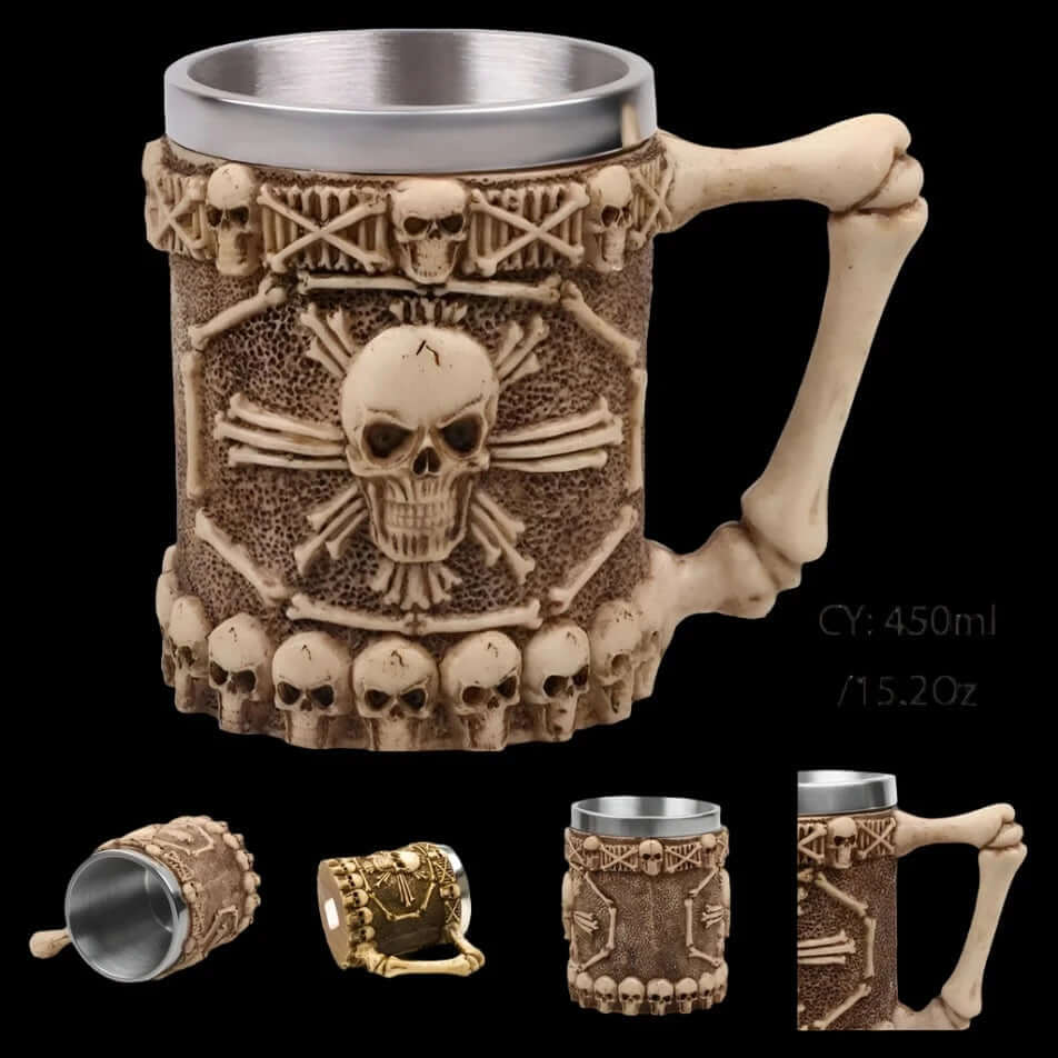 Viking Skull Tankard Mug-Tales of Valhalla