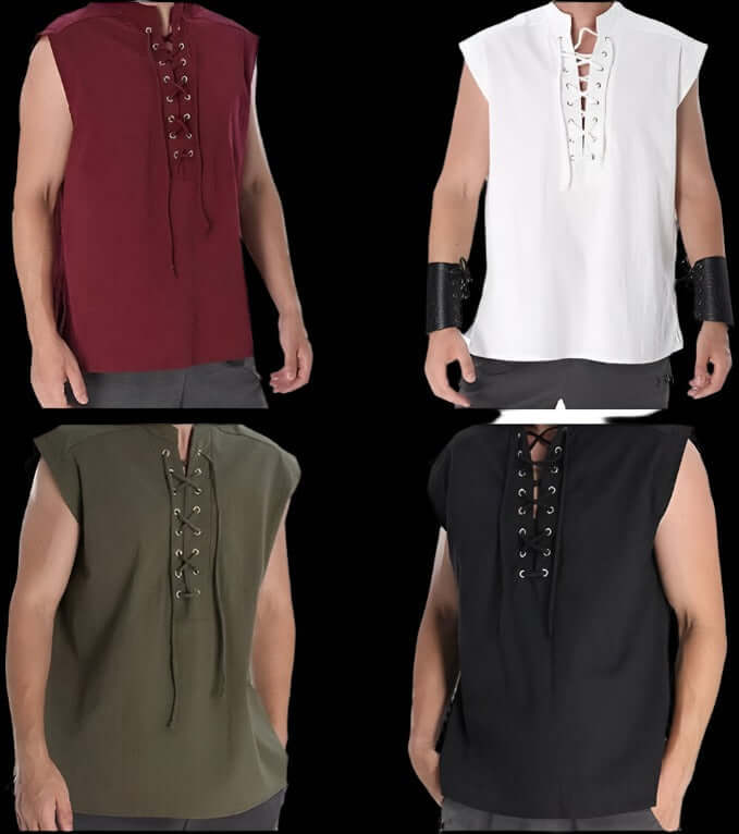 Viking Sleeveless Collar Tunic