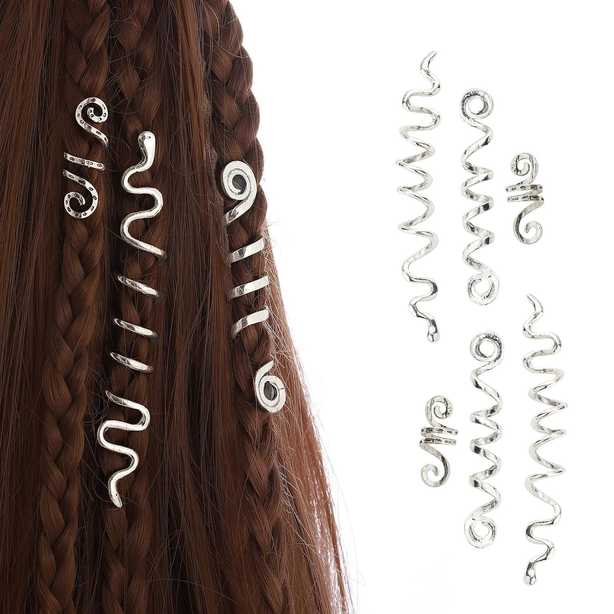 Viking Spiral Hair Beads