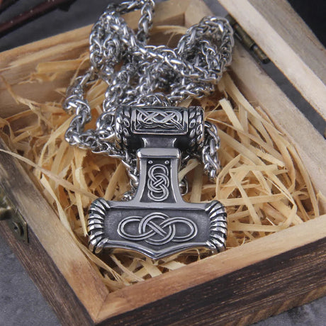 Viking Thor's Hammer Mjolnir Necklace