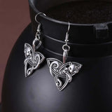 Viking Triquetra Celtic Knot Earrings