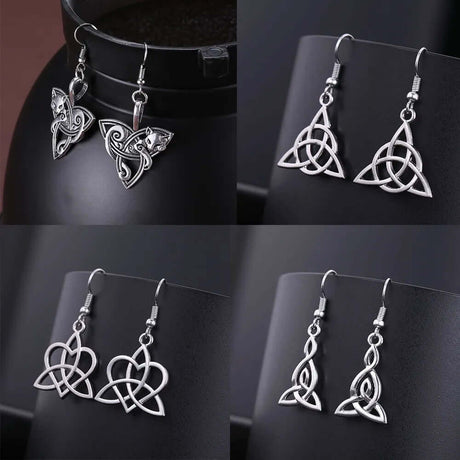 Viking Triquetra Celtic Knot Earrings-Tales of Valhalla