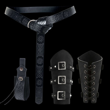 Viking Warrior Kit - Norse Warrior Bracer & Belt Ensemble