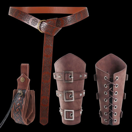 Viking Warrior Kit - Norse Warrior Bracer & Belt Ensemble-Tales of Valhalla