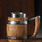 Viking Wooden Barrel Tankard Mug