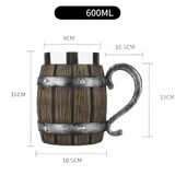 Viking Wooden Barrel Tankard Mug-Tales of Valhalla