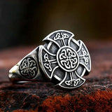 Vintage Celtic Knot Cross Ring-Tales of Valhalla