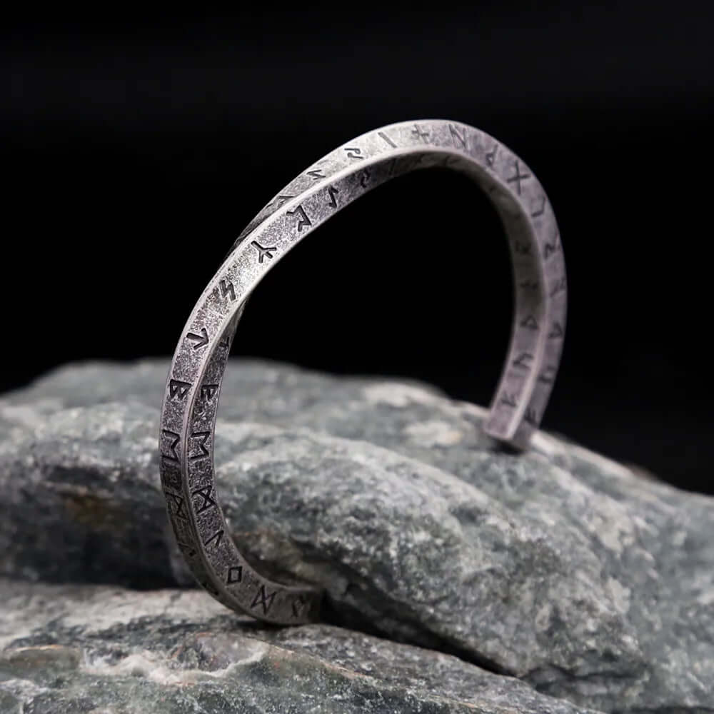 Vintage Nordic Twist Cuff Bangles