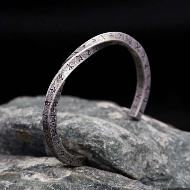Vintage Nordic Twist Cuff Bangles