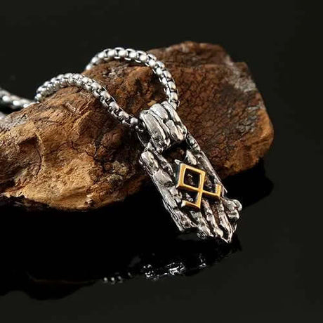 Vintage Othala Rune Pendant