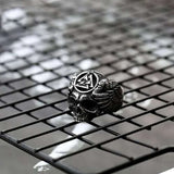 Vintage Triangle Skull Ring