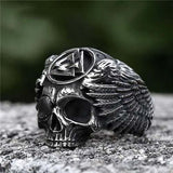 Vintage Triangle Skull Ring-Tales of Valhalla