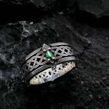 Vintage Zircon Celtic Knot Ring