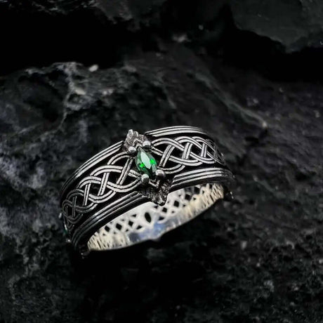 Vintage Zircon Celtic Knot Ring-Tales of Valhalla