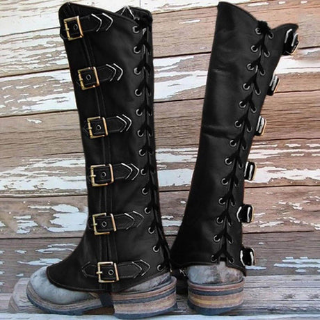 Warrior Leather Boot Covers-Tales of Valhalla