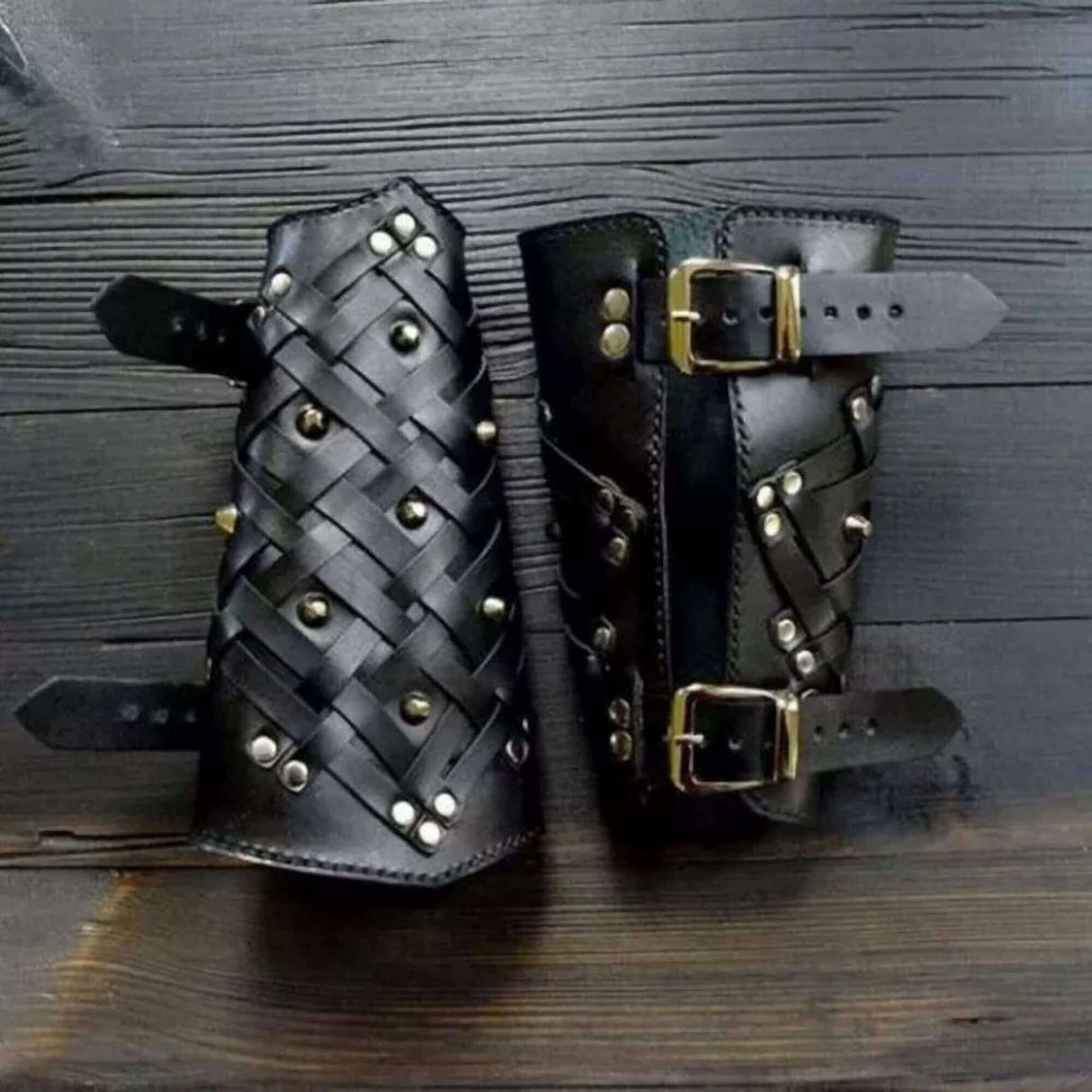 Warrior Leather Bracers-Tales of Valhalla