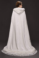 White Wedding Faux Cloak