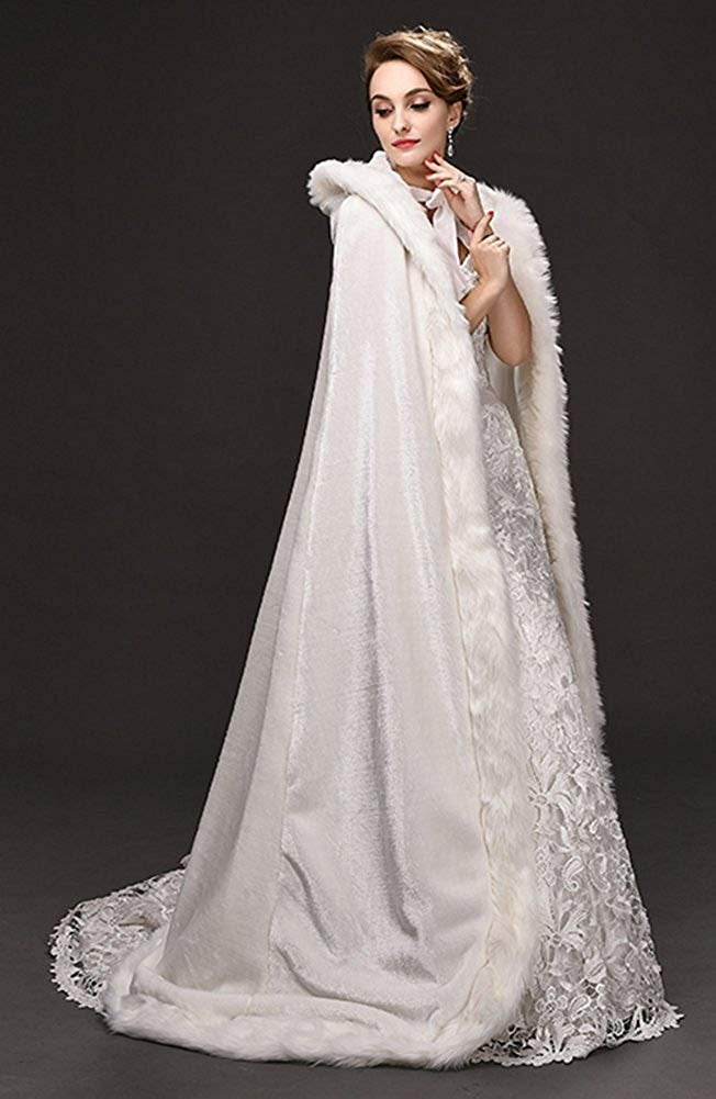 White Wedding Faux Cloak