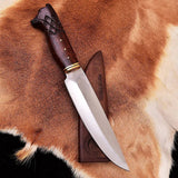 Wolf Face Handle Knife