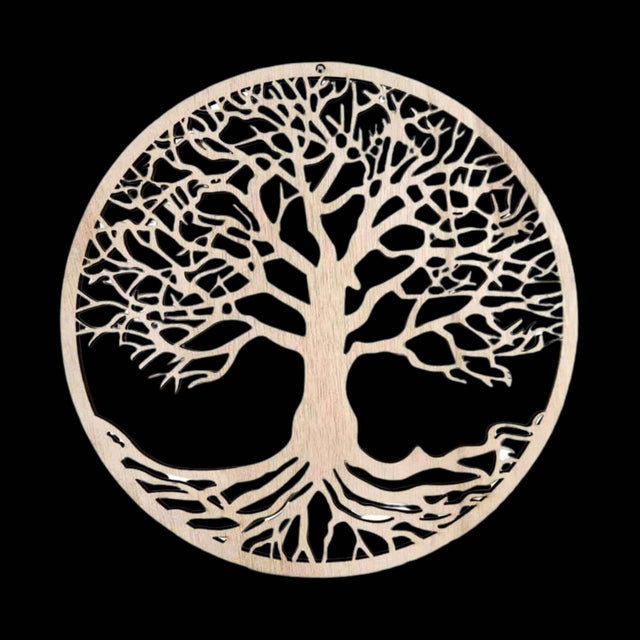 Wooden Yggdrasil Wall Art