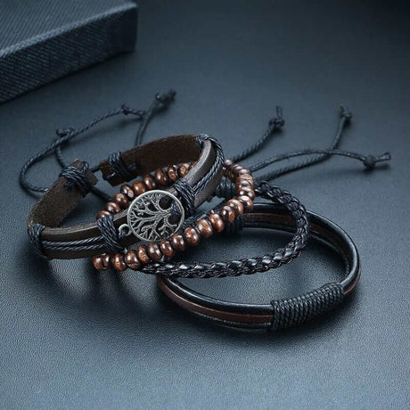 Yggdrasil Leather Bracelet-Tales of Valhalla