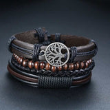 Yggdrasil Leather Bracelet