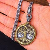 Yggdrasil and Ouroboros Necklace