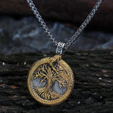 Yggdrasil and Ouroboros Necklace