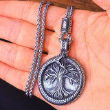 Yggdrasil and Ouroboros Necklace