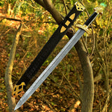 Gilded Fang Damascus Sword