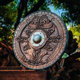 Norse Carved Wooden Viking Shield