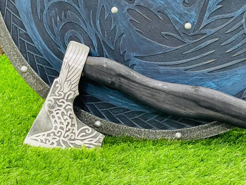Raven Shadow Shield & Axe Set