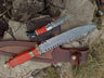 Red Stone Damascus Bowie Knife
