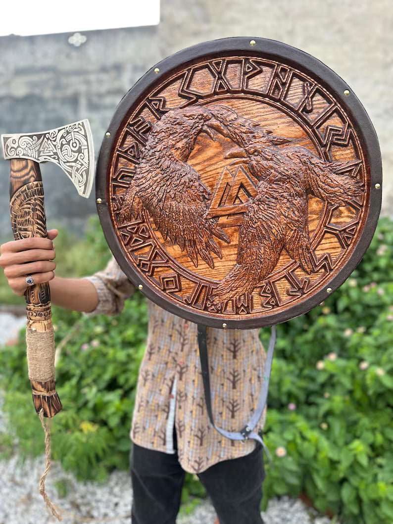 Eivor Raven Axe & Shield Set