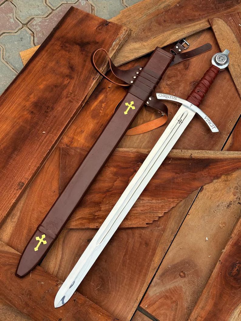 Crusader Knights Sword – Tales of Valhalla | High Carbon Steel Medieval ...