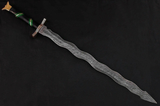 Drakkarwave Damascus Sword
