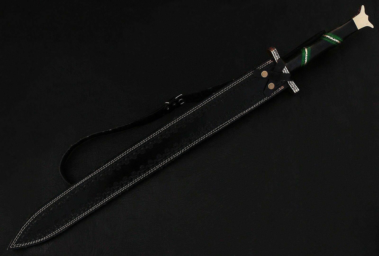 Drakkarwave Damascus Sword