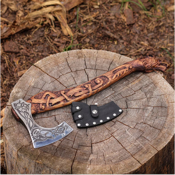 Fenrir Carved Axe