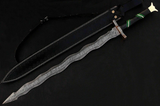 Drakkarwave Damascus Sword