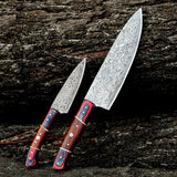 Sigrid Damascus Chef Knife Set – 2 Piece