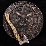 Norse Wolf Axe & Shield Set